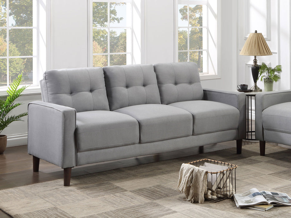 Coaster Bowen Upholstered Track Arms Tufted Sofa Grey Default Title