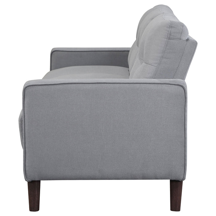 Coaster Bowen Upholstered Track Arms Tufted Sofa Grey Default Title