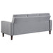 Coaster Bowen Upholstered Track Arms Tufted Sofa Grey Default Title