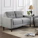 Coaster Bowen Upholstered Track Arms Tufted Loveseat Grey Default Title