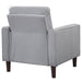 Coaster Bowen Upholstered Track Arms Tufted Chair Grey Default Title