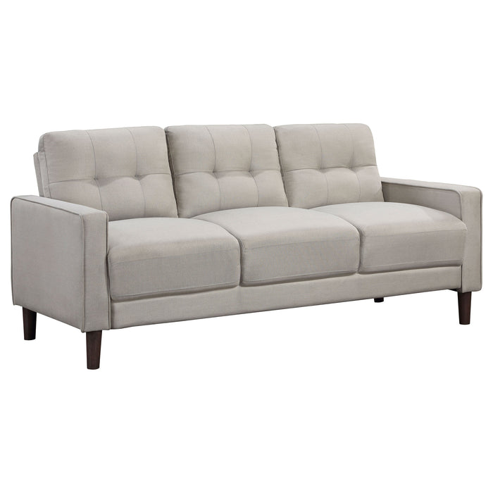 Coaster Bowen Upholstered Track Arms Tufted Sofa Beige Default Title