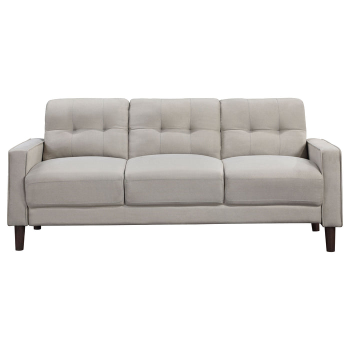 Coaster Bowen Upholstered Track Arms Tufted Sofa Beige Default Title