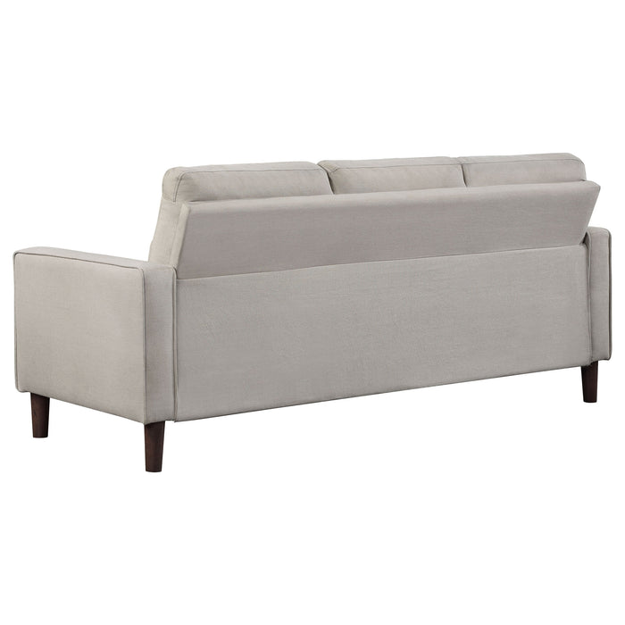 Coaster Bowen Upholstered Track Arms Tufted Sofa Beige Default Title