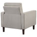 Coaster Bowen Upholstered Track Arms Tufted Chair Beige Default Title