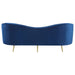 Coaster Sophia Upholstered Camel Back Sofa Blue Default Title