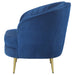 Coaster Sophia Upholstered Vertical Channel Tufted Chair Blue Default Title