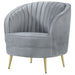 Coaster Sophia Upholstered Chair Grey and Gold Default Title