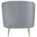 Coaster Sophia Upholstered Chair Grey and Gold Default Title