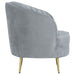 Coaster Sophia Upholstered Chair Grey and Gold Default Title