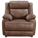 Coaster Ellington 2-piece Upholstered Padded Arm Sofa Set Dark Brown Sofa+Loveseat+Armchair