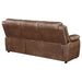 Coaster Ellington Upholstered Padded Arm Sofa Dark Brown Default Title