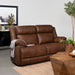 Coaster Ellington Upholstered Padded Arm Loveseat Dark Brown Default Title