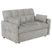 Coaster Cotswold Tufted Cushion Sleeper Sofa Bed Light Grey Default Title