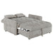 Coaster Cotswold Tufted Cushion Sleeper Sofa Bed Light Grey Default Title