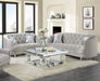 Coaster Avonlea 2-piece Tufted Living Room Set Grey Sofa+Loveseat