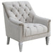 Coaster Avonlea Sloped Arm Tufted Chair Grey Default Title