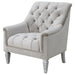 Coaster Avonlea Sloped Arm Tufted Chair Grey Default Title