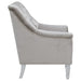 Coaster Avonlea Sloped Arm Tufted Chair Grey Default Title