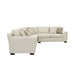 Coaster Aria L-shaped Sectional with Nailhead Oatmeal Default Title