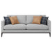 Coaster Apperson 2-piece Living Room Set Grey Sofa+Loveseat+Armchair