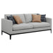 Coaster Apperson 2-piece Living Room Set Grey Sofa+Loveseat+Armchair