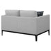 Coaster Apperson Cushioned Back Loveseat Light Grey Default Title