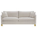 Coaster Corliss Upholstered Arched Arms Sofa Beige Default Title