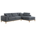 Coaster Persia 2-piece Modular Sectional Grey Default Title