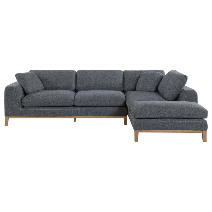 Coaster Persia 2-piece Modular Sectional Grey Default Title