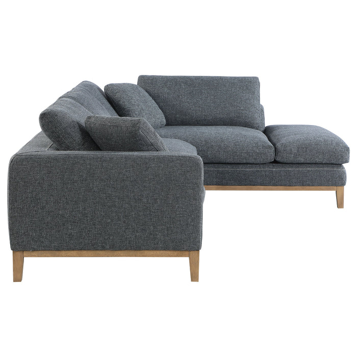 Coaster Persia 2-piece Modular Sectional Grey Default Title