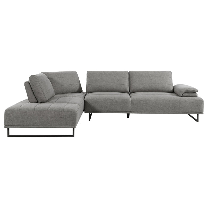 Coaster Arden 2-piece Adjustable Back Sectional Taupe Default Title