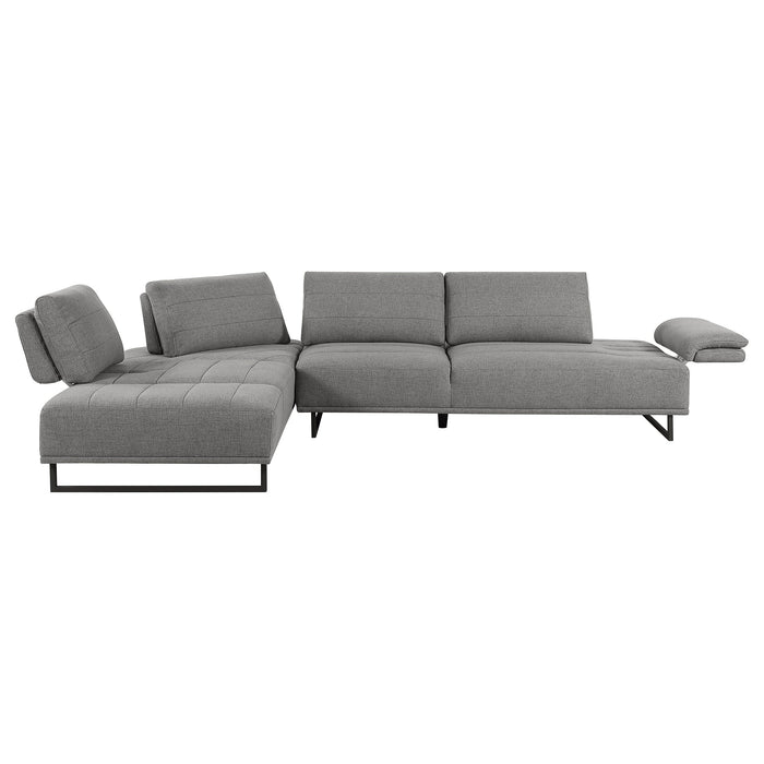 Coaster Arden 2-piece Adjustable Back Sectional Taupe Default Title