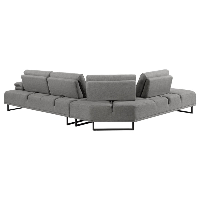 Coaster Arden 2-piece Adjustable Back Sectional Taupe Default Title