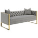 Coaster Eastbrook Tufted Back Sofa Grey Default Title