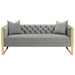 Coaster Eastbrook Tufted Back Sofa Grey Default Title