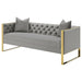 Coaster Eastbrook Tufted Back Sofa Grey Default Title