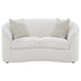 Coaster Rainn Upholstered Tight Back Loveseat Latte Default Title