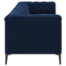 Coaster Chalet 2-piece Tuxedo Arm Living Room Set Blue Sofa+Loveseat