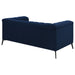 Coaster Chalet Tuxedo Arm Loveseat Blue Default Title