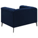 Coaster Chalet Tuxedo Arm Chair Blue Default Title