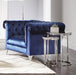 Coaster Bleker Tufted Tuxedo Arm Chair Blue Default Title