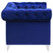 Coaster Bleker Tufted Tuxedo Arm Chair Blue Default Title