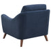 Coaster Gano Sloped Arm Upholstered Chair Navy Blue Default Title