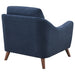 Coaster Gano Sloped Arm Upholstered Chair Navy Blue Default Title