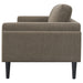 Coaster Rilynn Upholstered Track Arms Sofa Brown Default Title