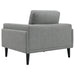 Coaster Rilynn 2-piece Upholstered Track Arms Sofa Set Grey