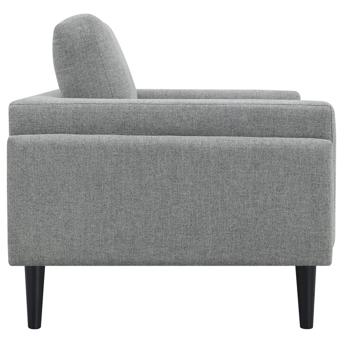 Coaster Rilynn 2-piece Upholstered Track Arms Sofa Set Grey