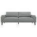 Coaster Rilynn 2-piece Upholstered Track Arms Sofa Set Grey