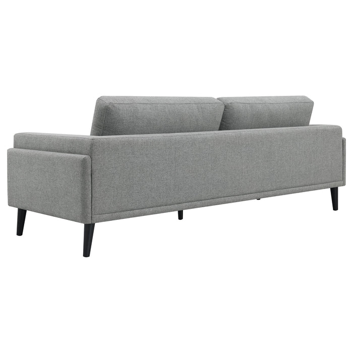 Coaster Rilynn 2-piece Upholstered Track Arms Sofa Set Grey